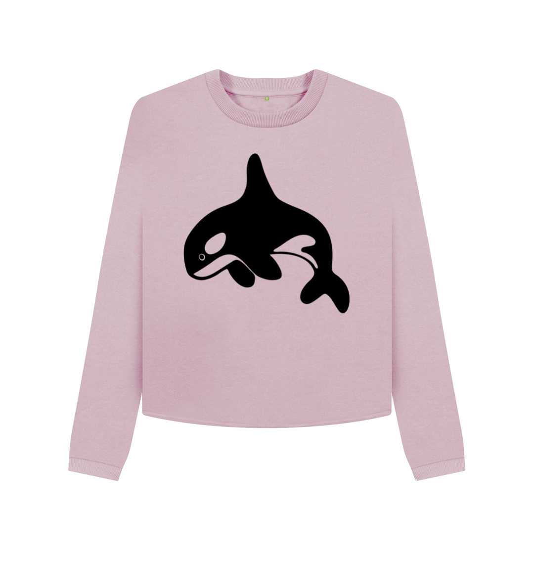 Mauve Printed Boxy Jumpers Front