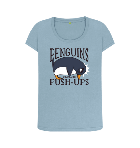 Stone Blue Printed T-shirt Front