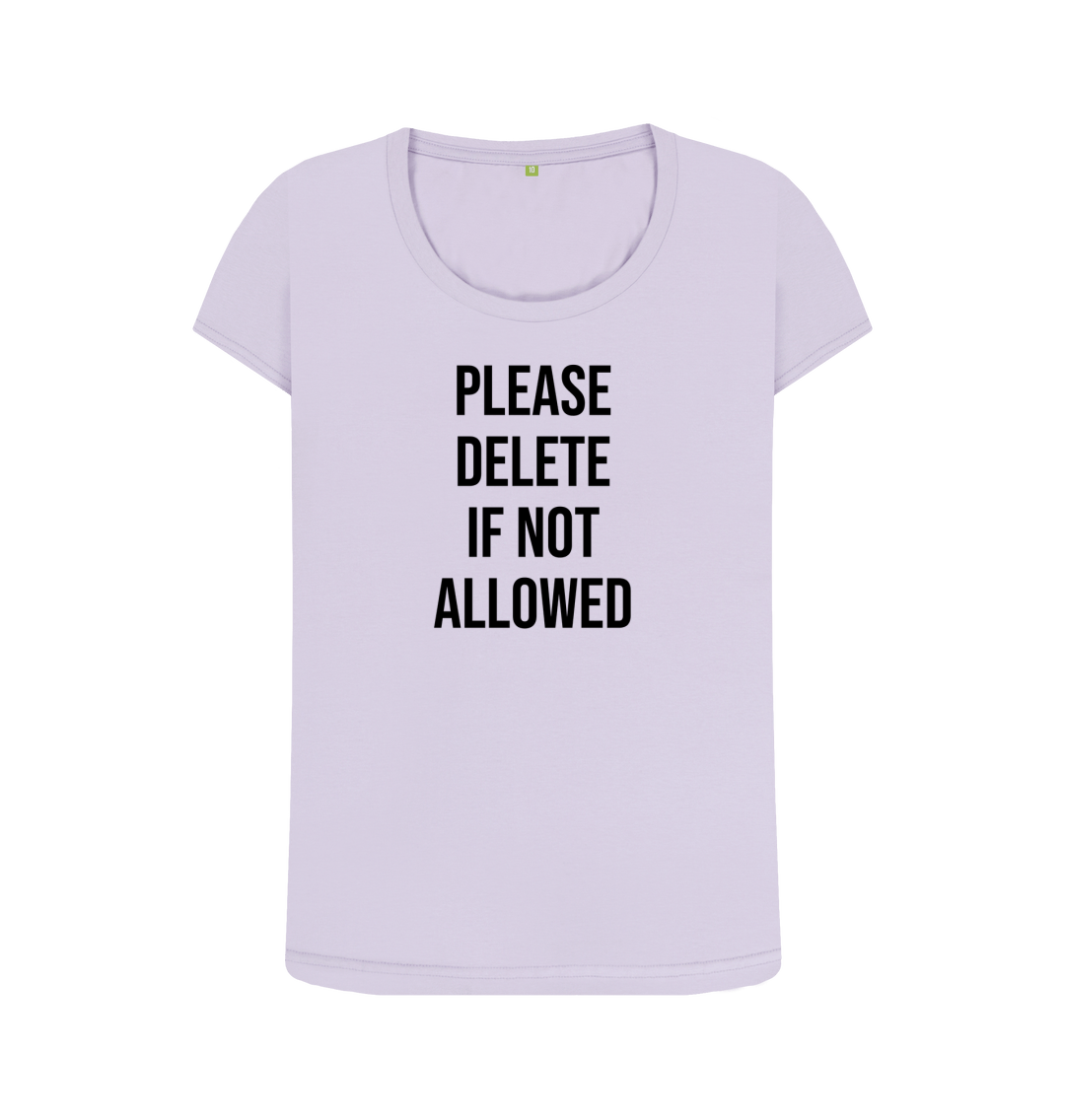 Violet Printed T-shirt Front