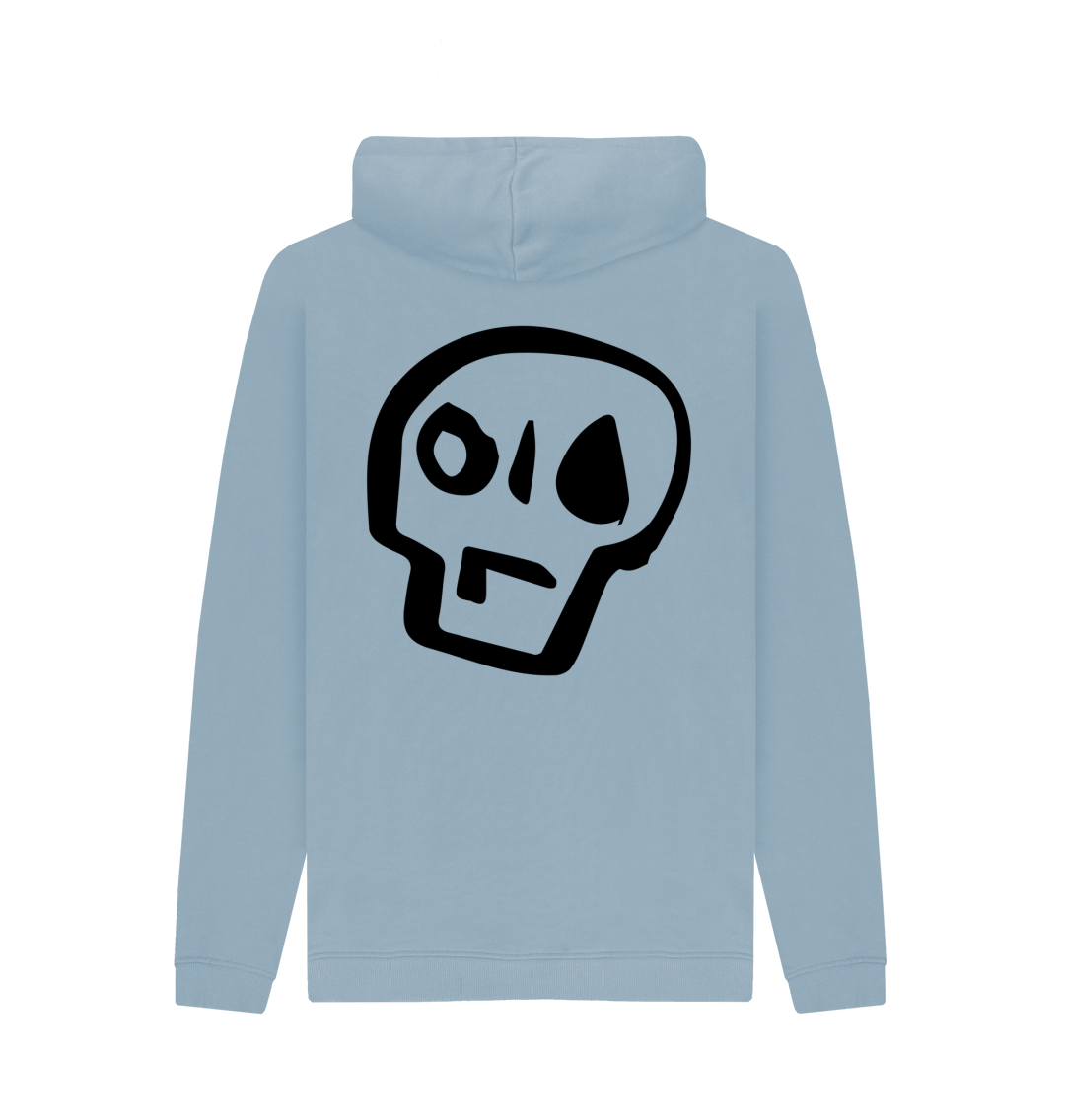 Stone Blue Printed Hoody Back