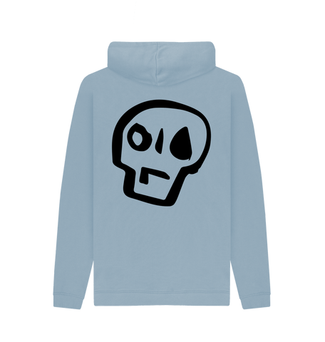 Stone Blue Printed Hoody Back