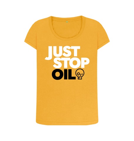 Mustard Printed T-shirt Front