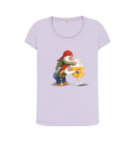 Violet Gnomes Drinking La Chouffe Women's Scoop Neck T-Shirt