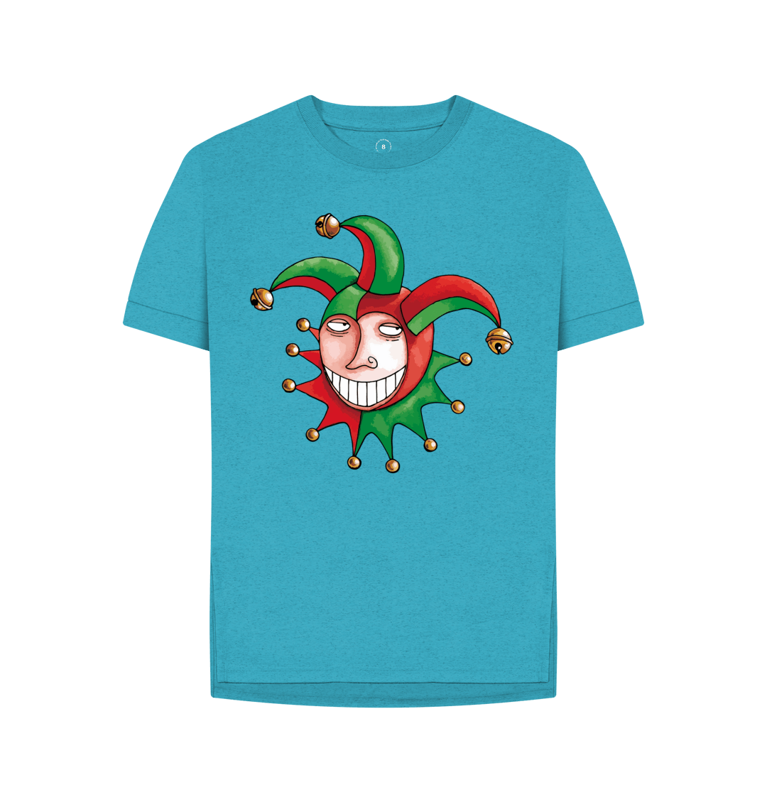 Ocean Blue Printed T-shirt Front