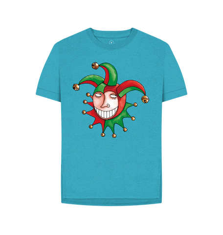 Ocean Blue Printed T-shirt Front