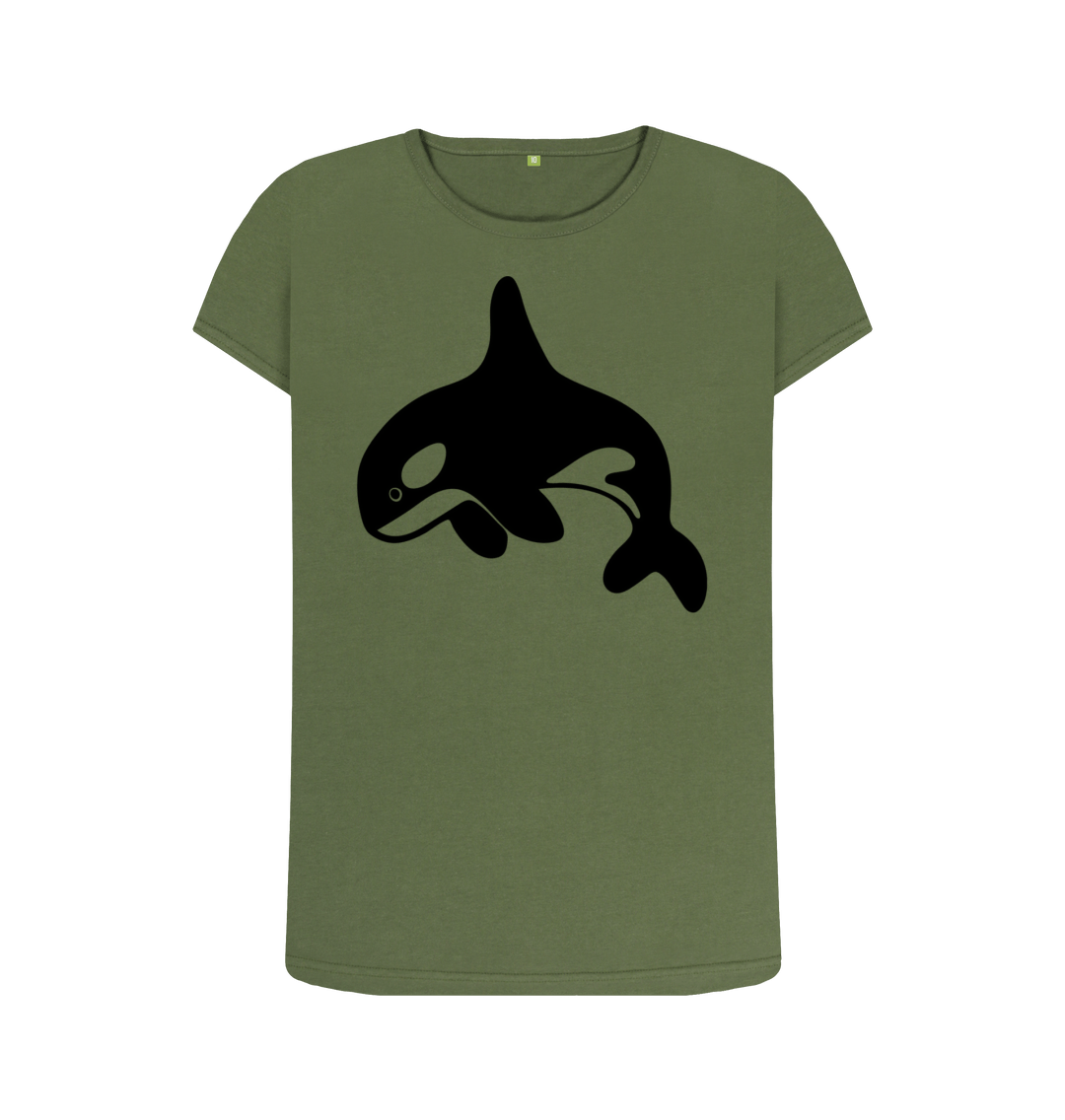 Khaki Printed T-shirt Front