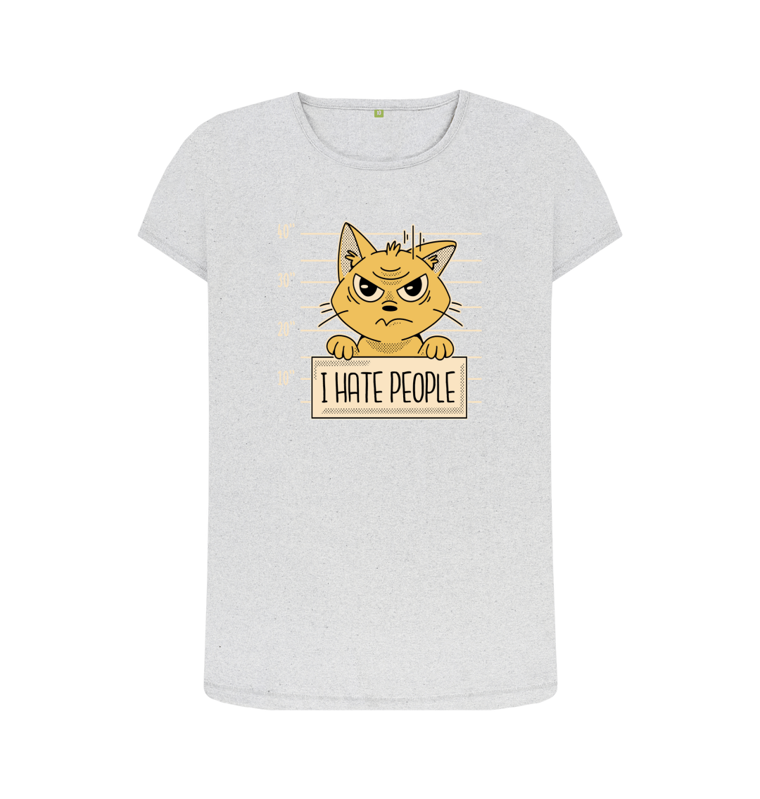 Grey Recycled Printed T-Shirt Front