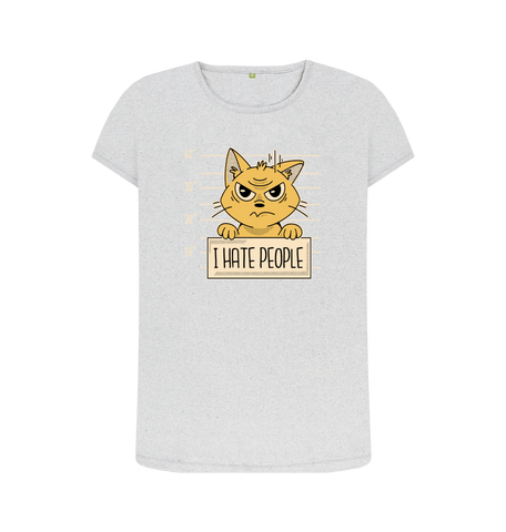 Grey Recycled Printed T-Shirt Front