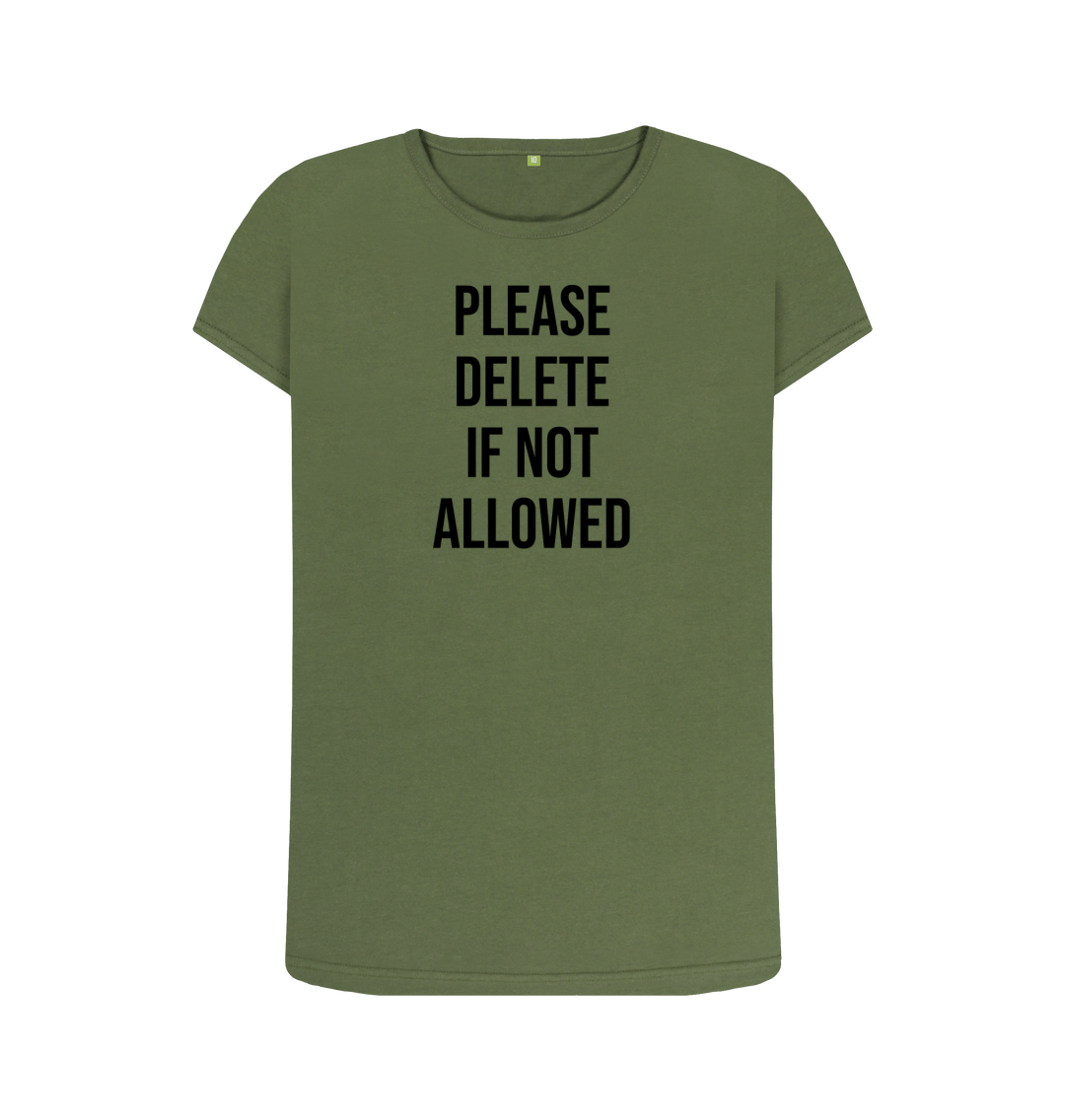 Khaki Printed T-shirt Front