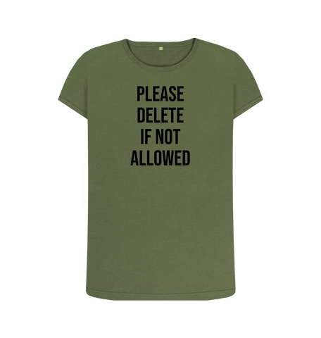 Khaki Printed T-shirt Front
