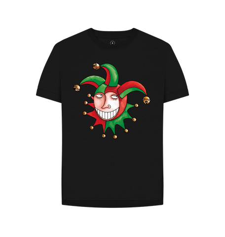 Black Printed T-shirt Front