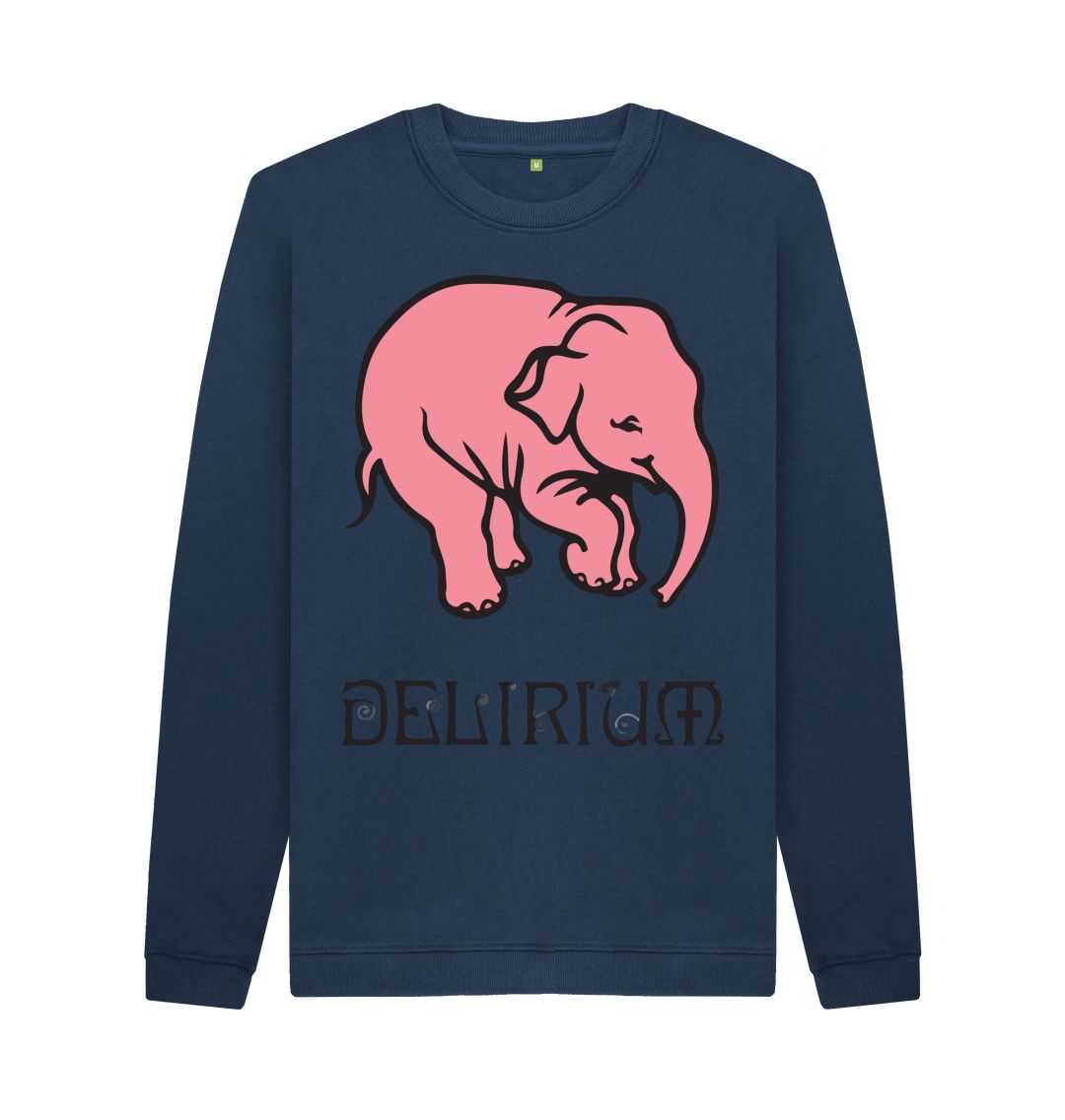 Navy Blue Delirium Men's Crew Neck Sweater