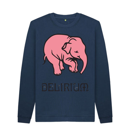 Navy Blue Delirium Men's Crew Neck Sweater