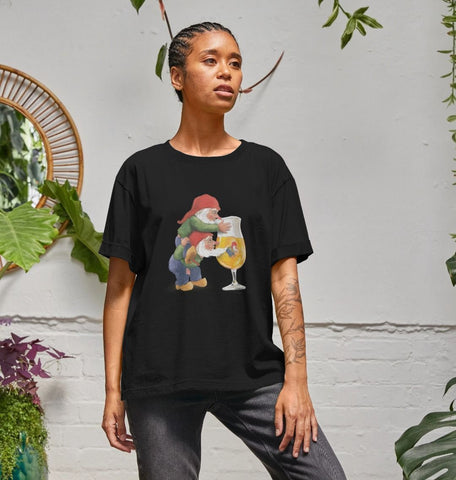 Gnomes Drinking La Chouffe Women's Relaxed Fit Tee