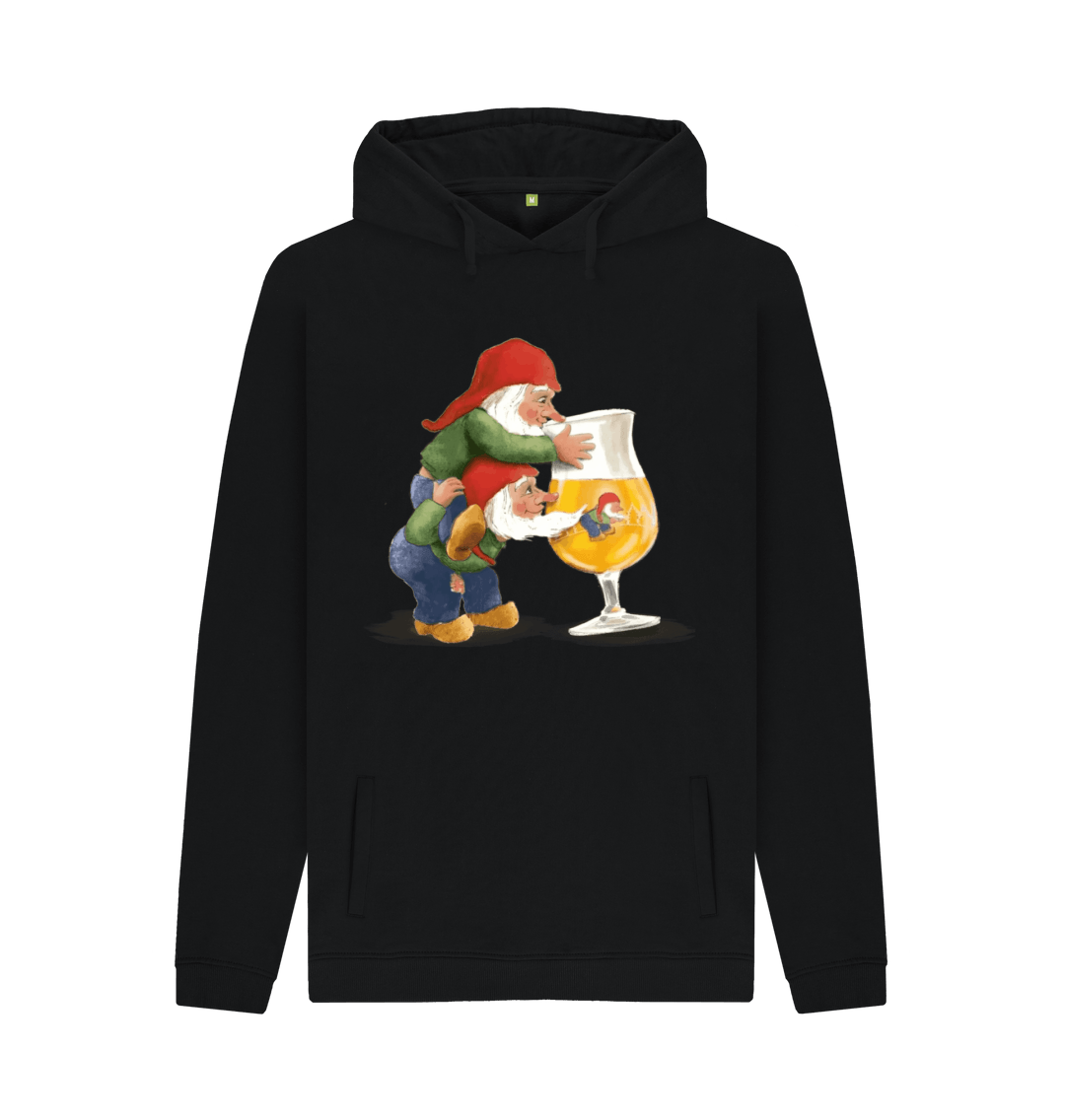 Black Printed Hoody Front
