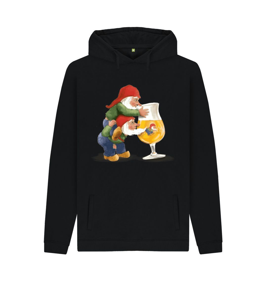 Black Gnomes Drinking La Chouffe Men's Pullover Hoodie