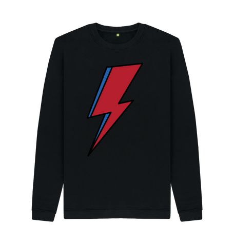 Black Printed Sweater Front