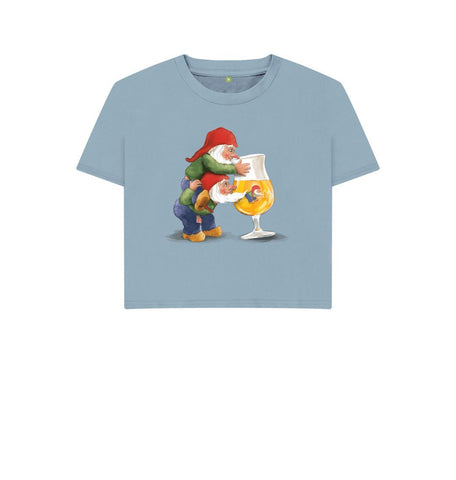Stone Blue Gnomes Drinking La Chouffe Women's Boxy Tee