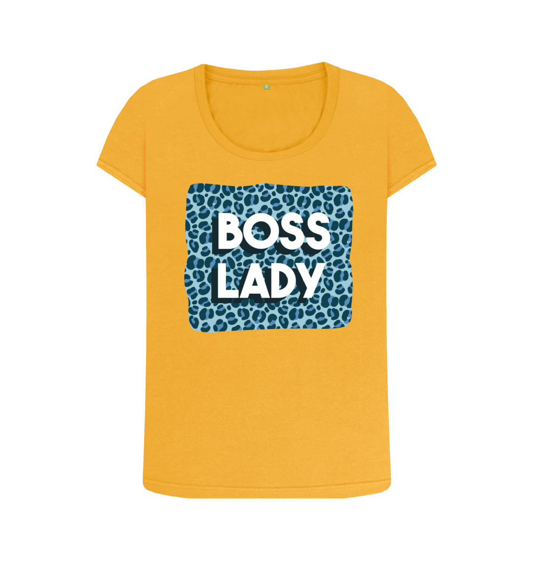 Mustard Printed T-shirt Front