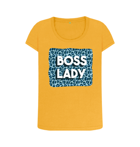 Mustard Printed T-shirt Front