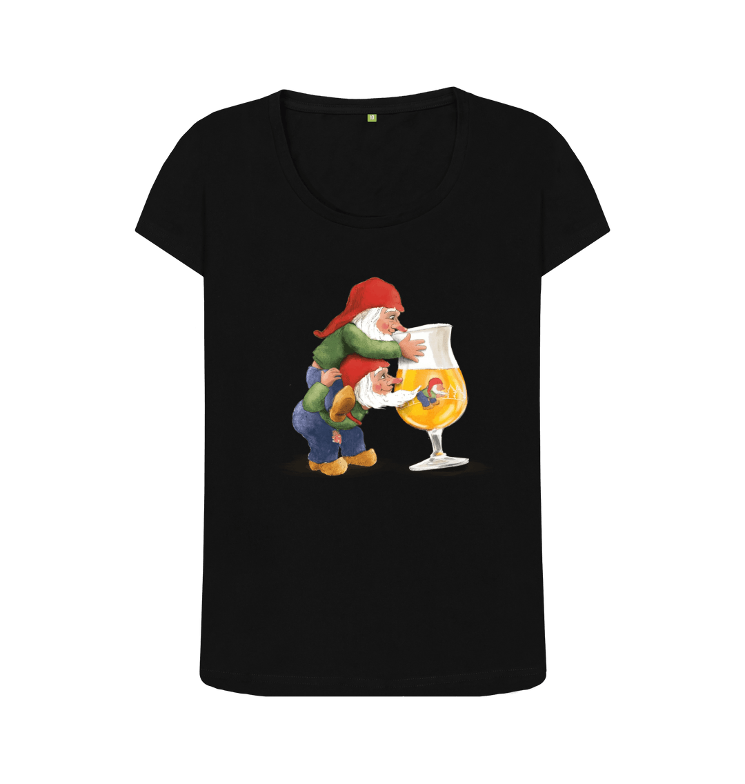 Black Printed T-shirt Front