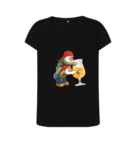 Black Printed T-shirt Front