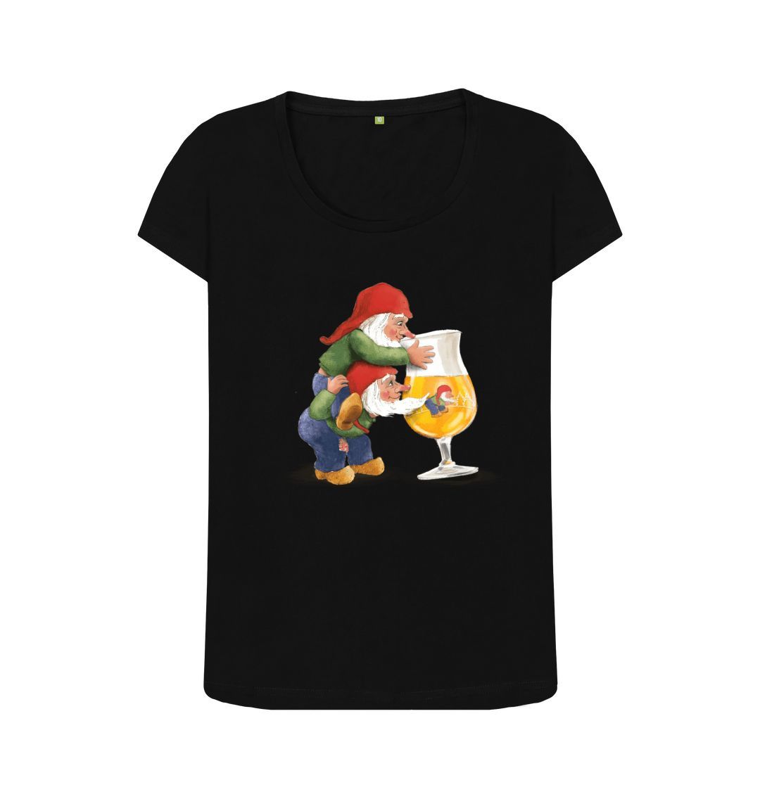 Black Gnomes Drinking La Chouffe Women's Scoop Neck T-Shirt