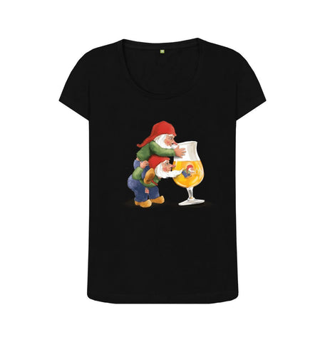 Black Gnomes Drinking La Chouffe Women's Scoop Neck T-Shirt