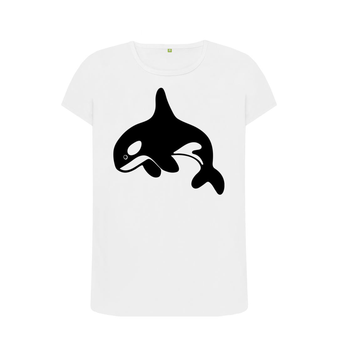 White Printed T-shirt Front