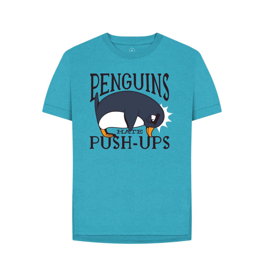 Ocean Blue Printed T-shirt Front