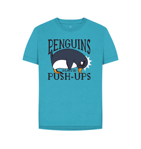 Ocean Blue Printed T-shirt Front