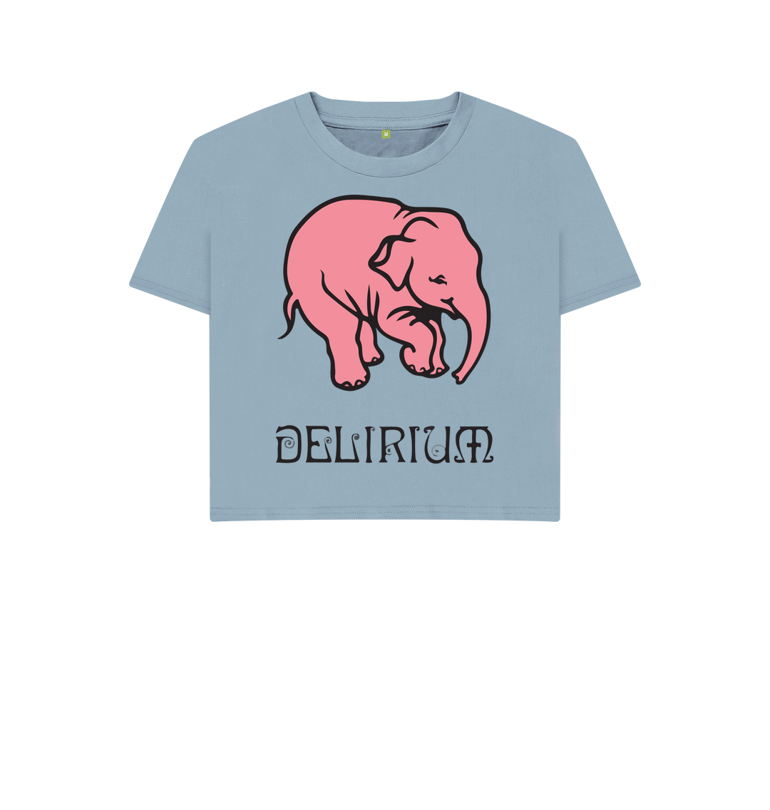 Stone Blue Printed T-shirt Front