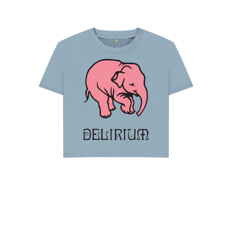 Stone Blue Printed T-shirt Front