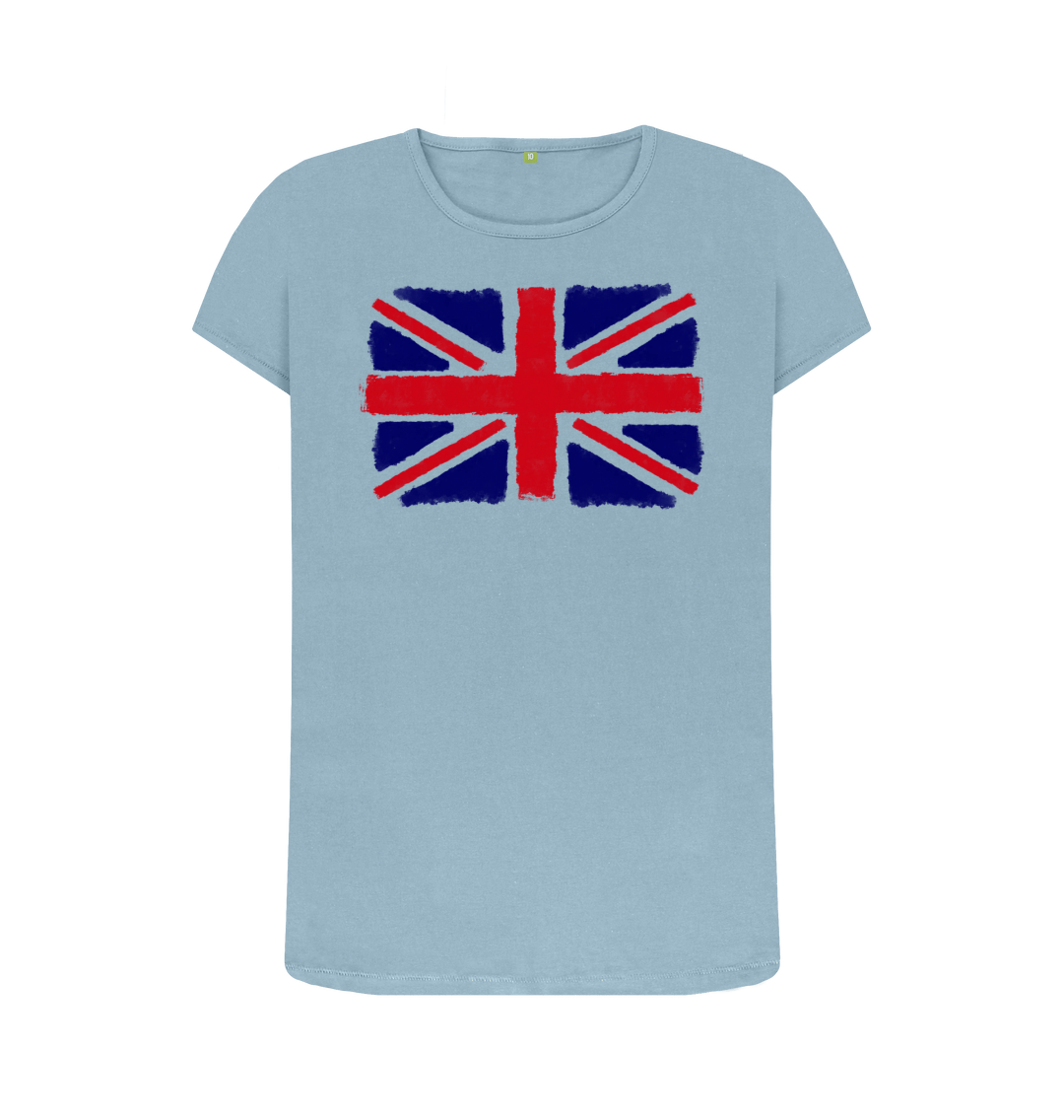 Stone Blue Printed T-shirt Front