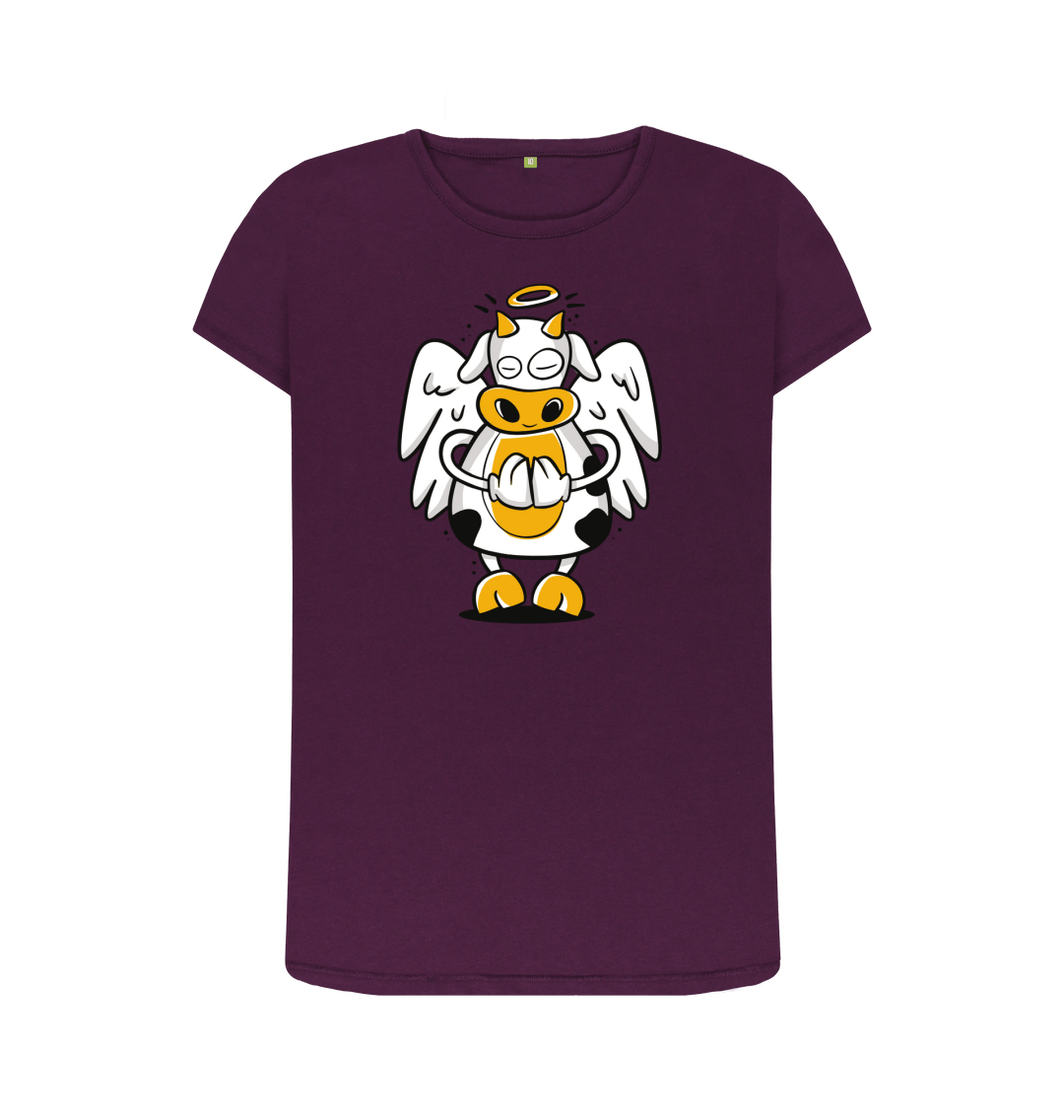 Purple Printed T-shirt Front