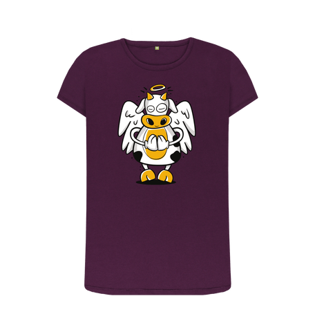 Purple Printed T-shirt Front