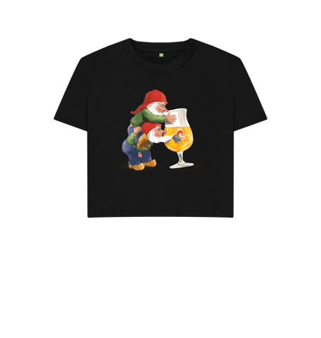 Black Printed T-shirt Front