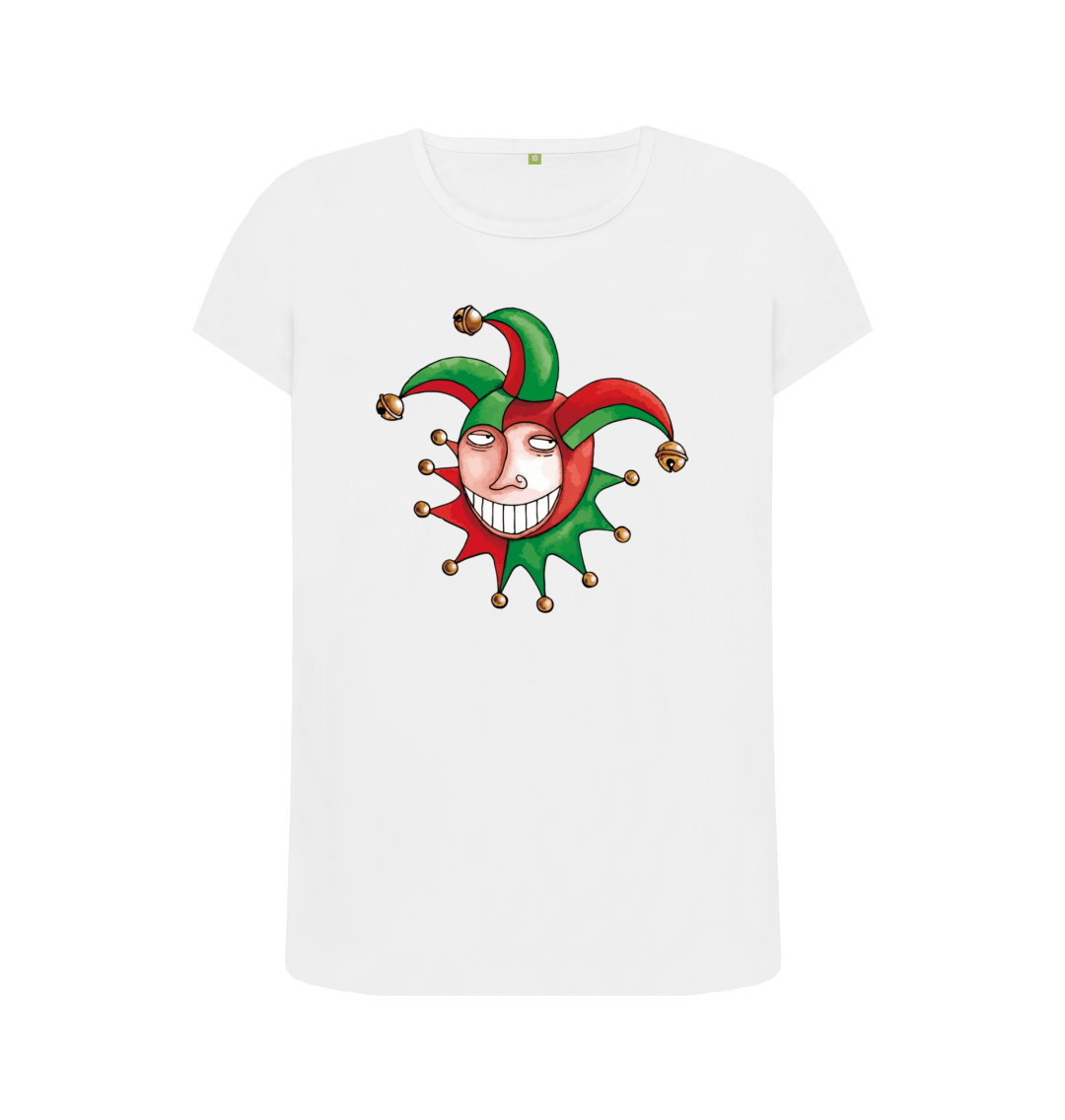White Printed T-shirt Front