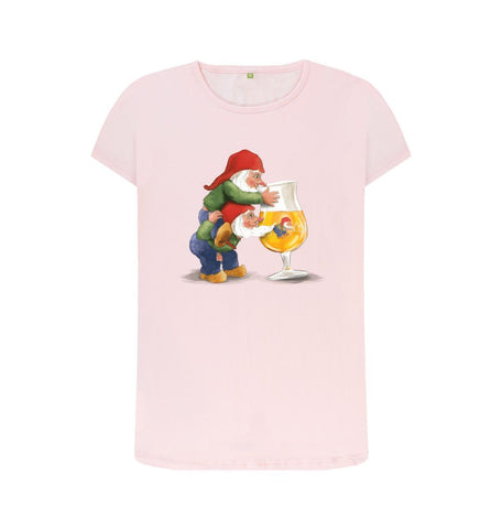 Pink Gnomes Drinking La Chouffe Women's Crew Neck T-Shirt