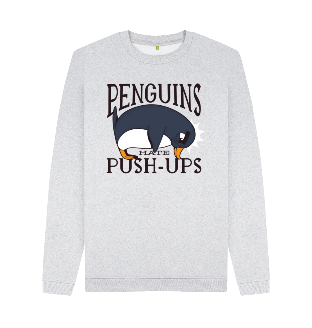 Grey Recycled Printed Sweater Front