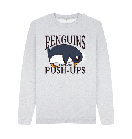 Grey Recycled Printed Sweater Front