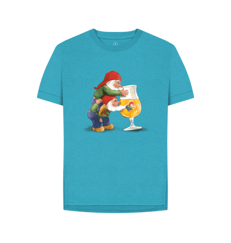 Ocean Blue Printed T-shirt Front