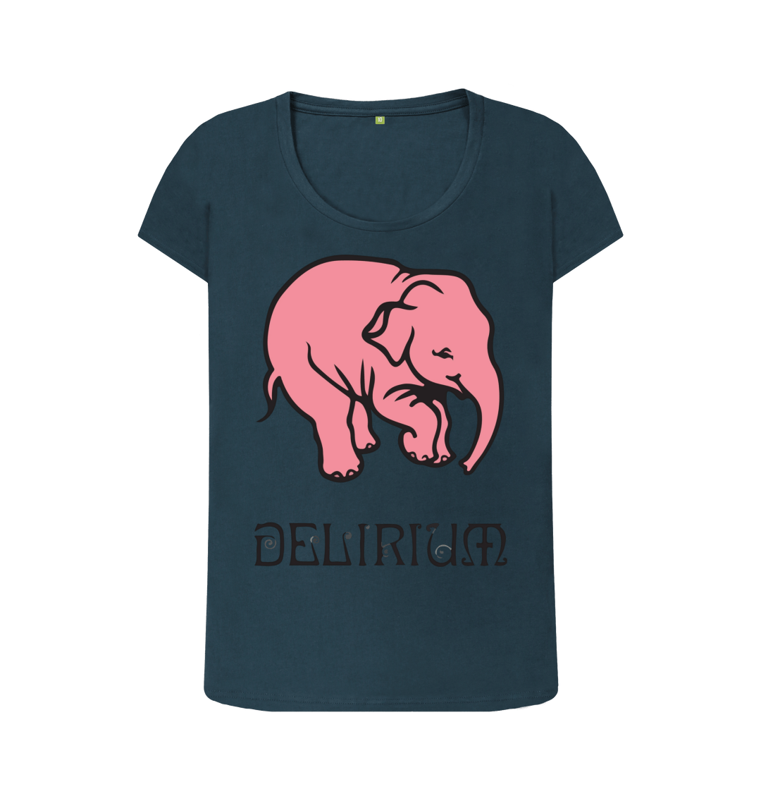 Denim Blue Printed T-shirt Front