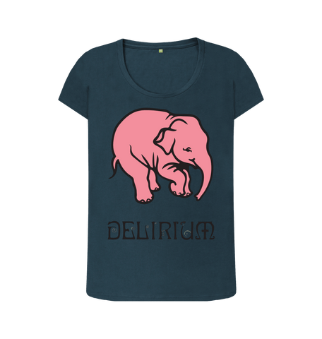 Denim Blue Printed T-shirt Front