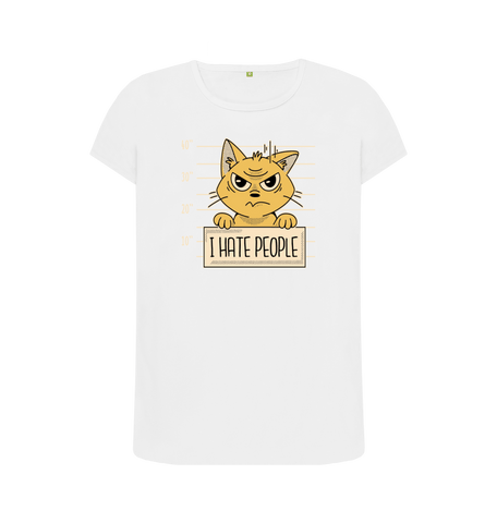White Printed T-shirt Front