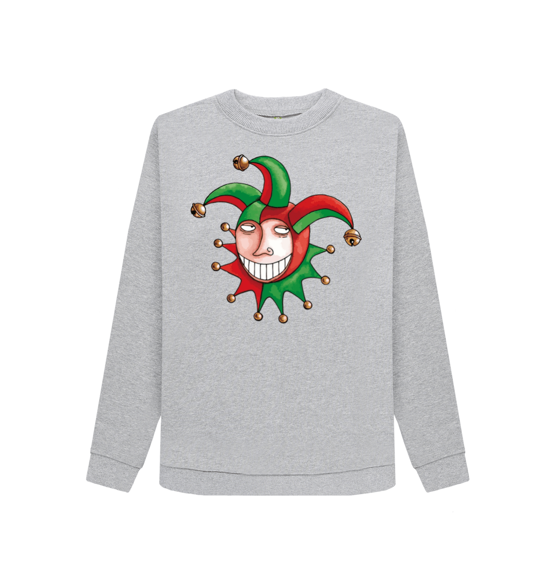 Light Heather Printed Sweater Front