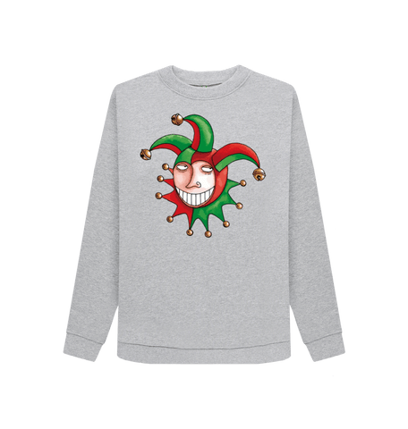 Light Heather Printed Sweater Front