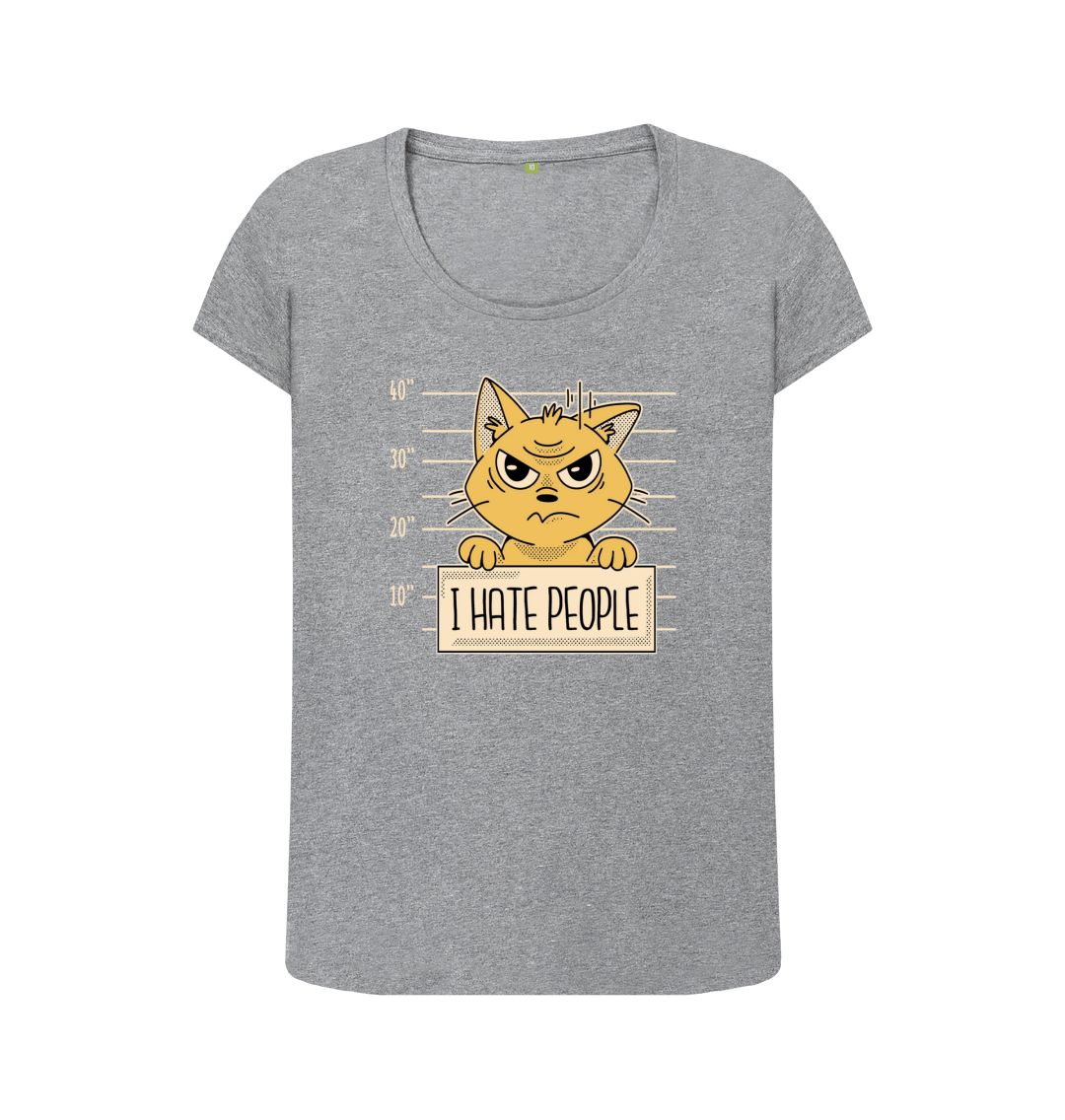 Athletic Grey Printed T-shirt Front
