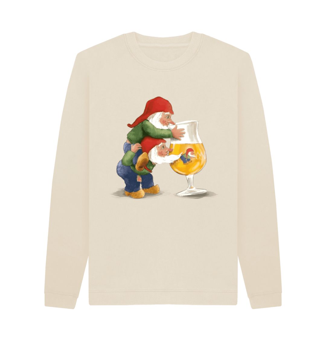 Oat Gnomes Drinking La Chouffe Men's Crew Neck Sweater