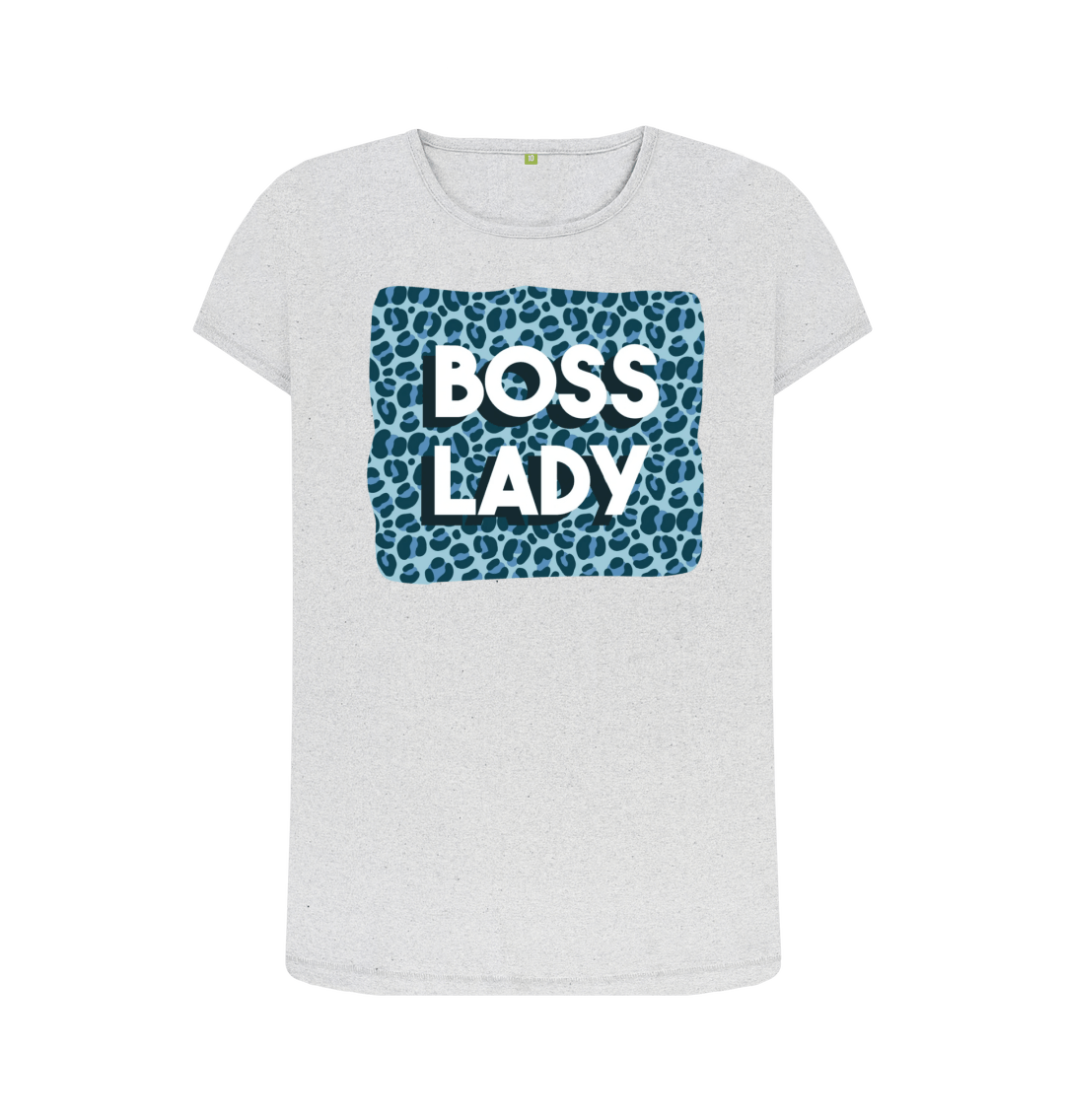 Grey Recycled Printed T-Shirt Front